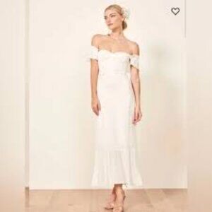 REFORMATION Ines Dress Ivory Reformation Maxi Dress Size -4  NWT- Never Worn